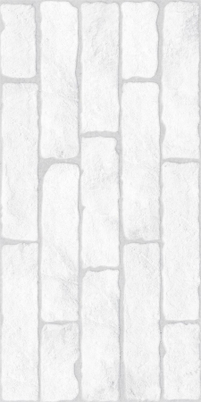 GRESIE EXTERIOR - Gresie portelanata tip caramida, Rumeli White RUM1, 30x60 cm, alb, finisaj mat, 1.81mp/cut