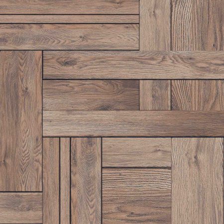 GRESIE EXTERIOR - Gresie portelanata tip parchet, Sakura 1, 61x61x7 cm, maro, finisaj mat, 1.87mp/cut