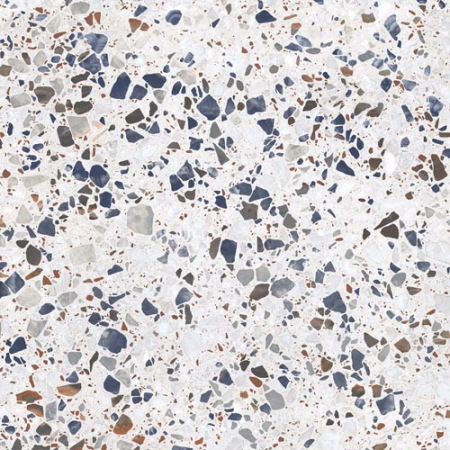 Gresie tip ciment, Terrazzo Veneto Blue 6542, 60x60 cm, rectificata, albastru, mix, finisaj mat [1]