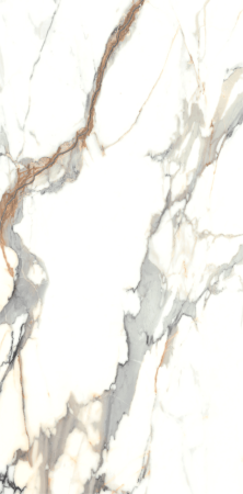 GRESIE INTERIOR - Gresie tip marmura, Octiva Gold 60x120 cm, alb, auriu, finisaj lucios