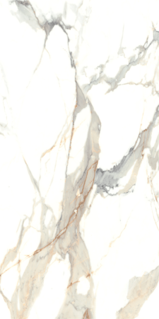 Gresie tip marmura, Octiva Gold 60x120 cm, alb, auriu, finisaj lucios [1]