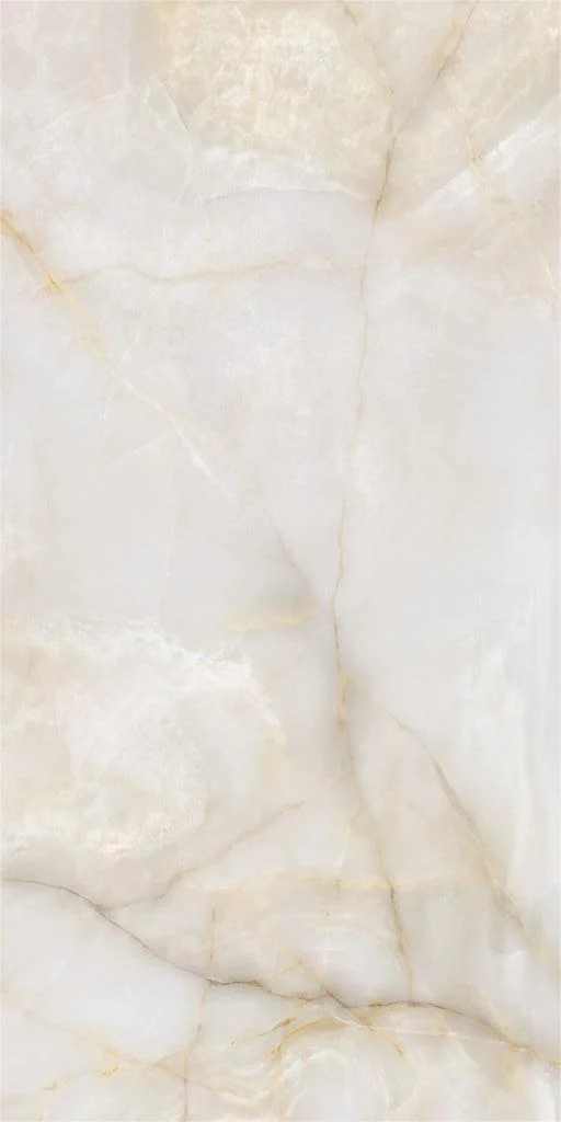 GRESIE INTERIOR - Gresie tip marmura, Onix Cream Mate 60x120 cm, crem, finisaj mat