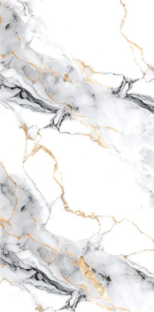 GRESIE - Gresie rectificata tip marmura, Opulence Royal White Carving, 60x120cm, alb, gri, finisaj lucios