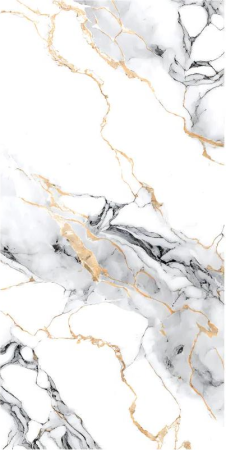 Gresie rectificata tip marmura, Opulence Royal White Carving, 60x120cm, alb, gri, finisaj lucios [1]