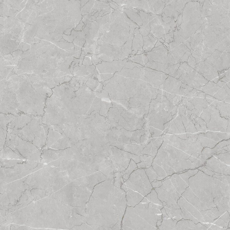 GRESIE INTERIOR - Gresie rectificata portelanata, tip marmura Urla Light Grey URL1, 60x60 cm, gri, finisaj lucios