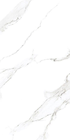 Gresie rectificata tip marmura, Pearl Statuario Glossy Carving, 60x120cm, alb, finisaj lucios [2]