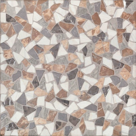 GRESIE EXTERIOR - Gresie tip piatra, Marmo Mix, 61x61 cm, 55011044, portelanata, maro, finisaj mat, 1.87mp/cut