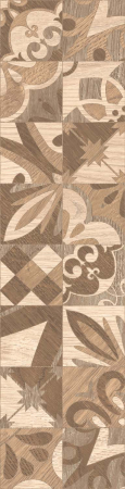 Gresie portelanata tip lemn Alpino Decor Brown 6050, 15,5x60,5 cm, maro