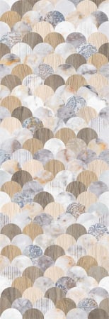 PIESE DECORATIVE - Piesa decorativa rectificata tip lemn Legno Mix Grey 4999, 24.40X74.40, mix, finisaj lucios