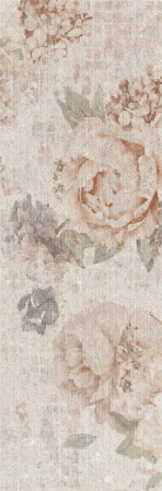 FAIANTA - Piesa decorativa rectificata tip tapet, Nature Flowers Natural 4891, 30x60 cm, culoare mix