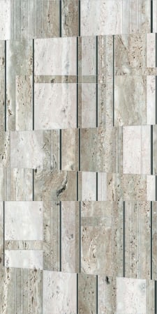 PIESE DECORATIVE - Piesa decorativa rectificata, Trevi Geometric Grey 4963, 30X60 cm, gri