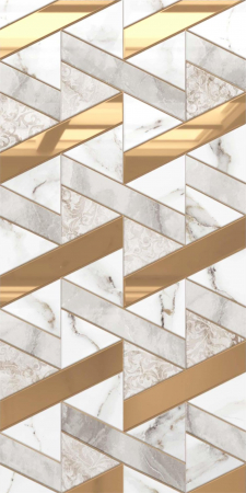 PIESE DECORATIVE - Piesa decorativa tip marmura Delphi Art 4860, 25x50 cm, alb