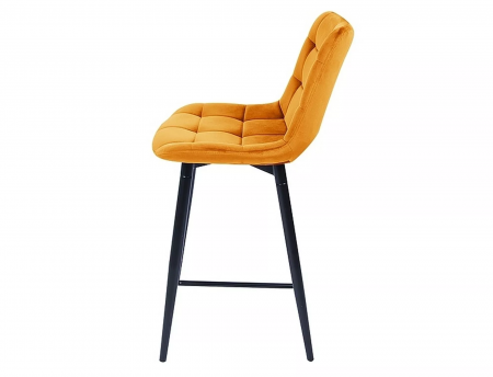 Scaun bar CHIC H-2 cadru negru VELVET / CURRY BLUVEL 68 [2]