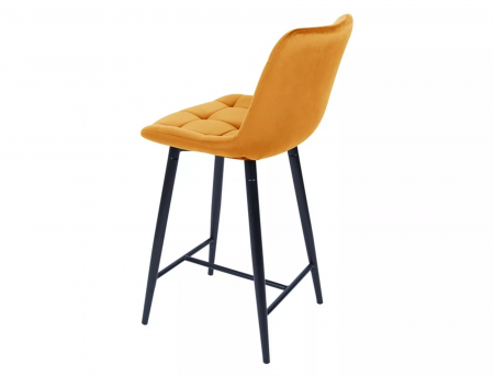 Scaun bar CHIC H-2 cadru negru VELVET / CURRY BLUVEL 68 [1]