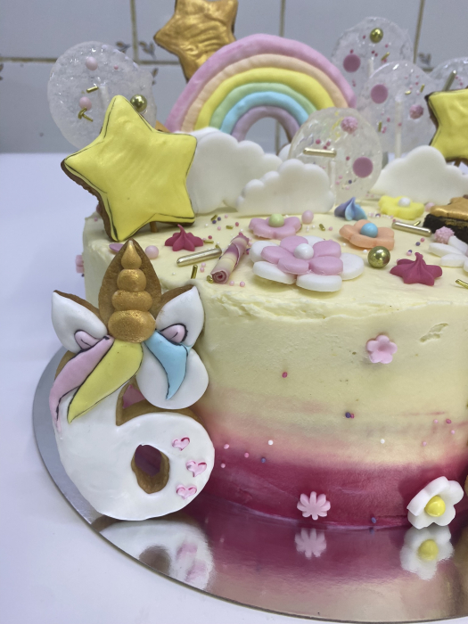 Biscuite cifra - tematica unicorn [2]