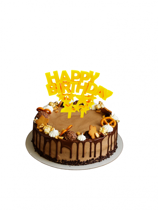 Topper tort Happy birthday cu stele [3]