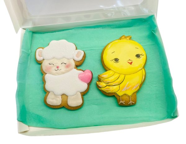 Set Dulce de Paște: Biscuiți Oiță Pufoasă și Puișor Galben [2]