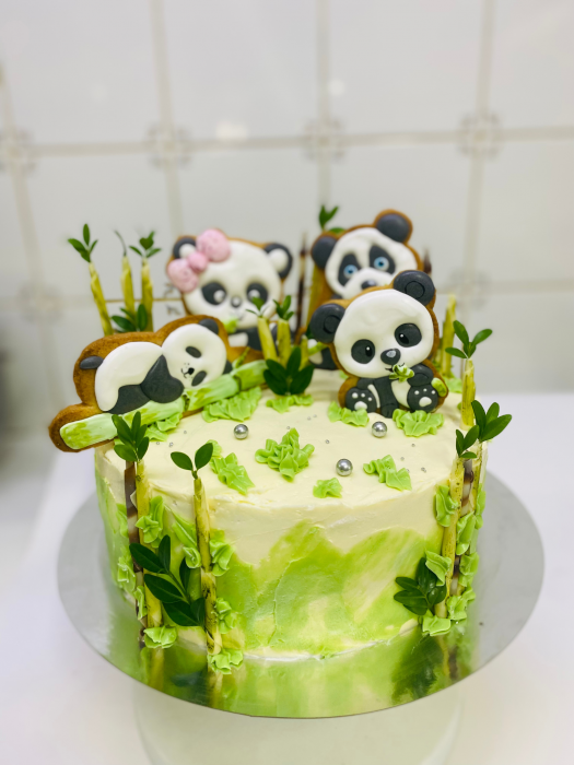 Set ursuleti panda tip topper pentru tort [3]