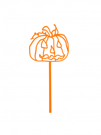 Halloween - Dovlecelul furios, Angry Pumpkin 18 x 8.3 cm