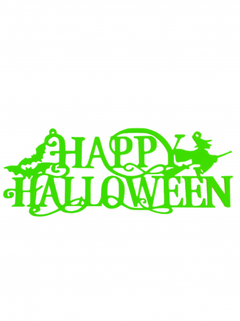 Halloween - Happy Halloween, Vrajitoarea si Liliecii 7.2 x 19 cm