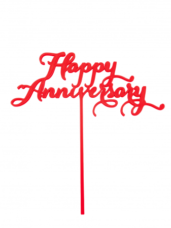 Toppere - Topper tort Happy anniversary