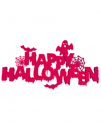 Halloween - Happy Halloween - Scarry ghost 19 x 10 cm