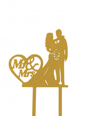 Toppere pentru nunta - mr and mrs mire mireasa