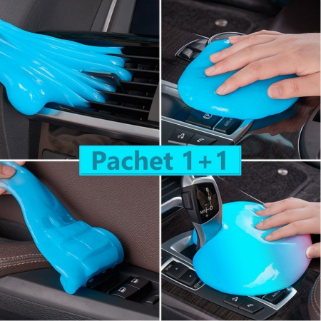 Auto - Moto - Pachet 1+1 Gel elastic pentru indepartarea murdariei si a prafului din locatii greu accesibile