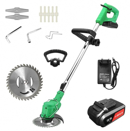 BLACK FRIDAY 2025 - Black Friday - Motocoasa Electrica Cu Acumulator 2 x 48V, 18000 RPM , Extensibila + 9 Accesorii