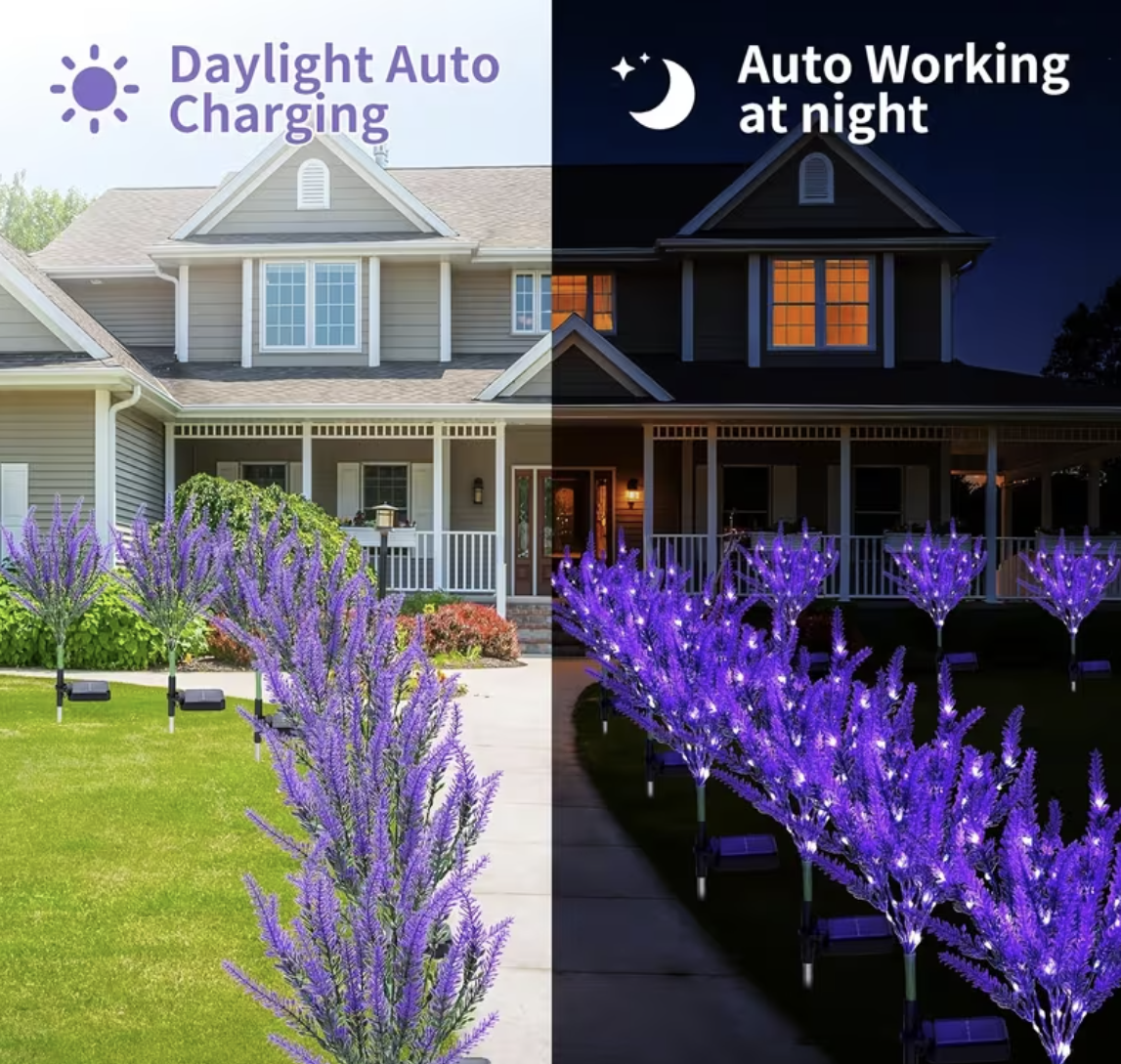 Set 2 x Lampa Decorativa de Gradina Lavanda [1]