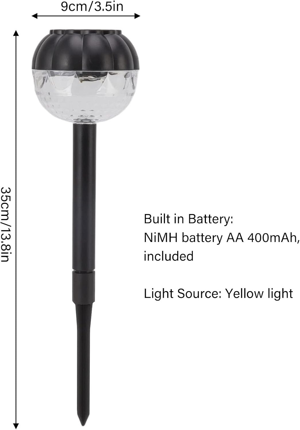 Set 4 X Lampa Solara Ambientala PAPADIE , Acumulator Incorporat , Iluminare Albă sau Multicolor , Ip 65 [4]
