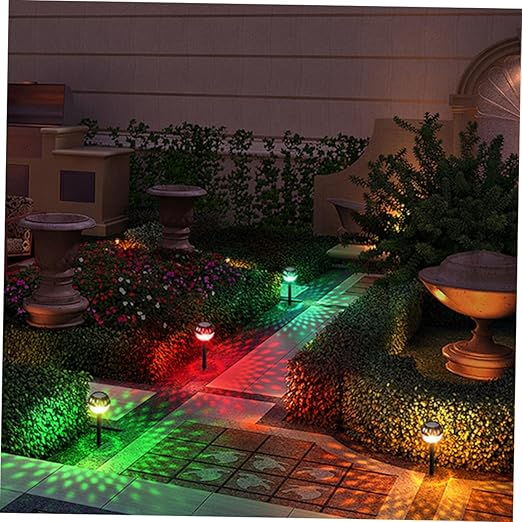 Set 4 X Lampa Solara Ambientala PAPADIE , Acumulator Incorporat , Iluminare Albă sau Multicolor , Ip 65 [14]