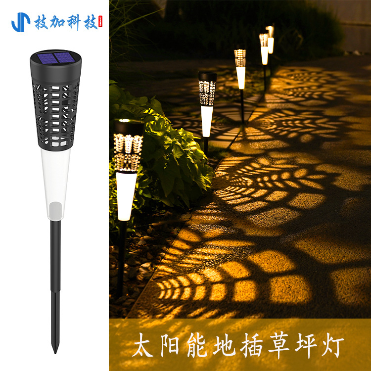 Set de 6 Torțe Solare Bali Acumulator Incorporat cu Iluminare Albă sau Multicolor , Ip 44 [6]