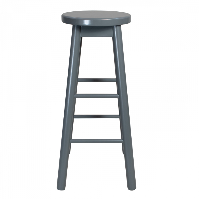 wood bar stool basalt grey painted [2]