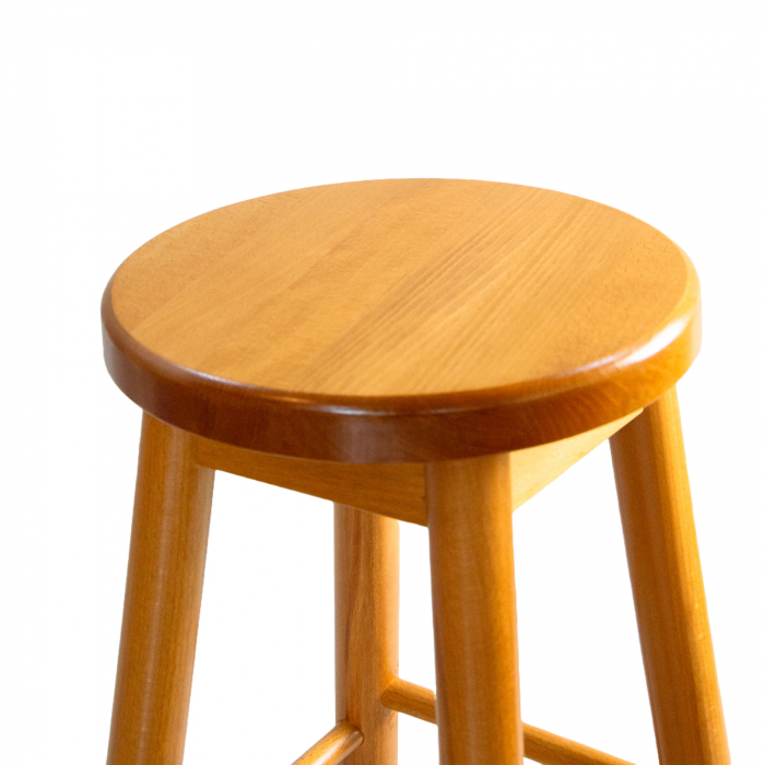 wood bar stool oak stained [3]