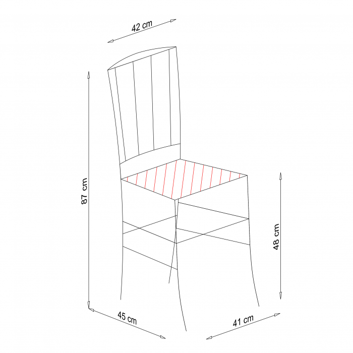 madeira wood dining chair - white [7]