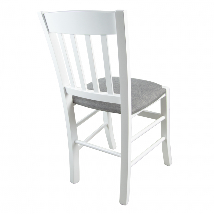 madeira wood dining chair - white [2]