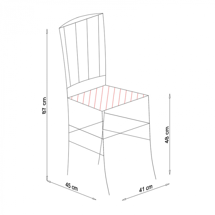 madeira wood dining chair - oak [6]