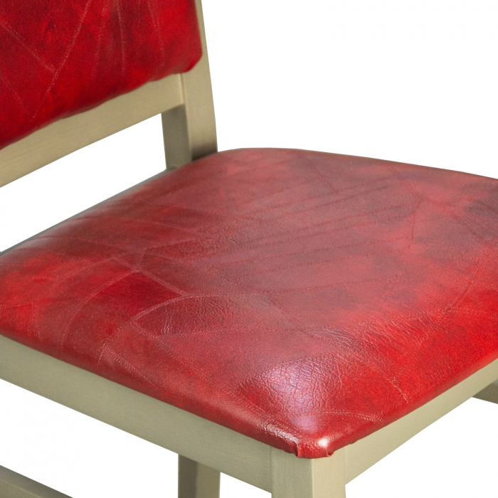 Scaun din lemn MARIA tapitat maro-trufa [4]