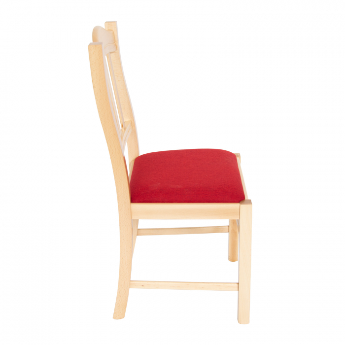 upholstered SILVANA solid wood chair - natural beech [2]