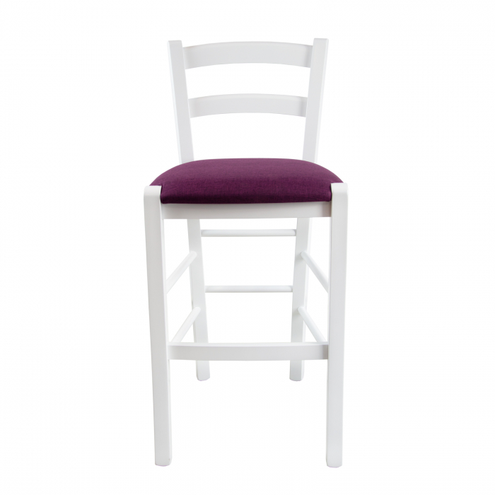venetia bar upholstered high chair - white [4]