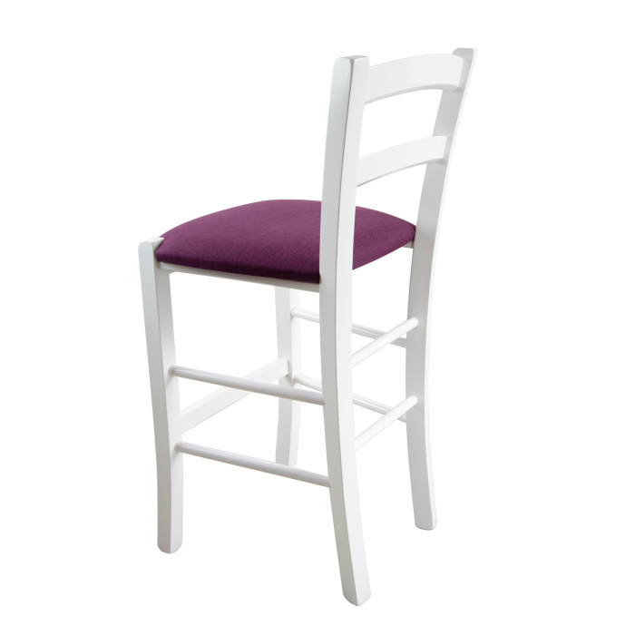 venetia bar upholstered high chair - white [3]