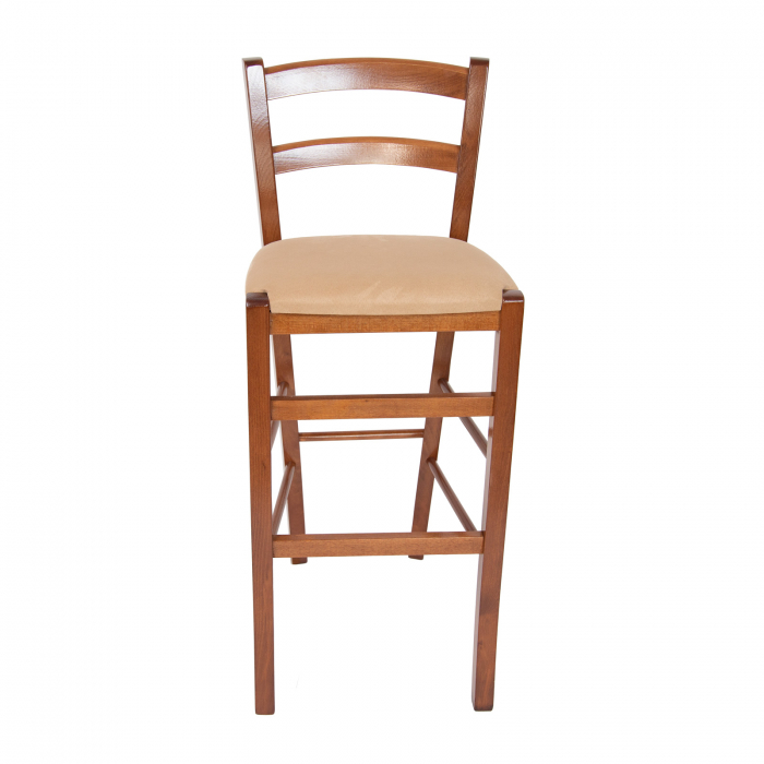 venetia bar upholstered high chair - walnut [4]