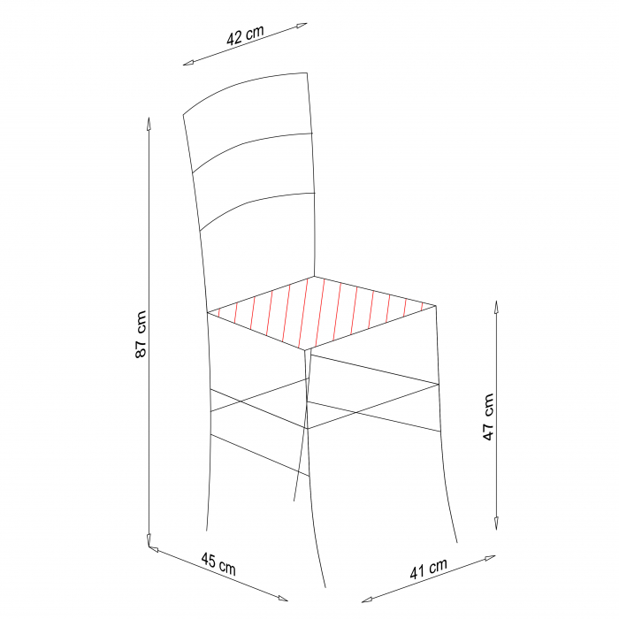 upholstered venetia wood chair - white [6]