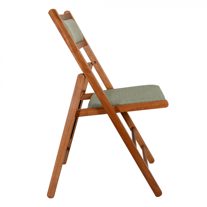 LORI upholstered folding chair - walnut [2]