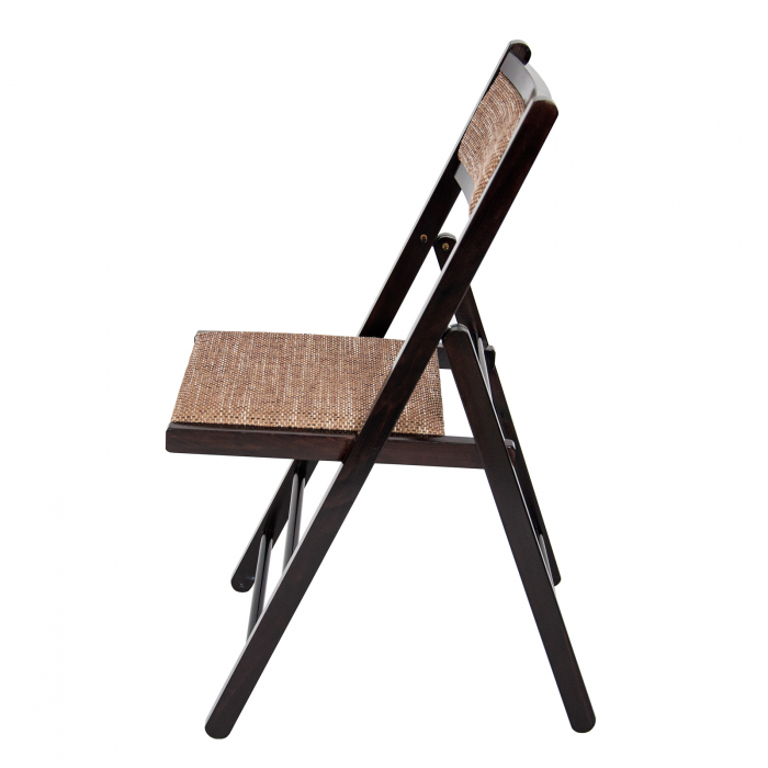 scaun pliabil din lemn LORI tapitat wenge [4]