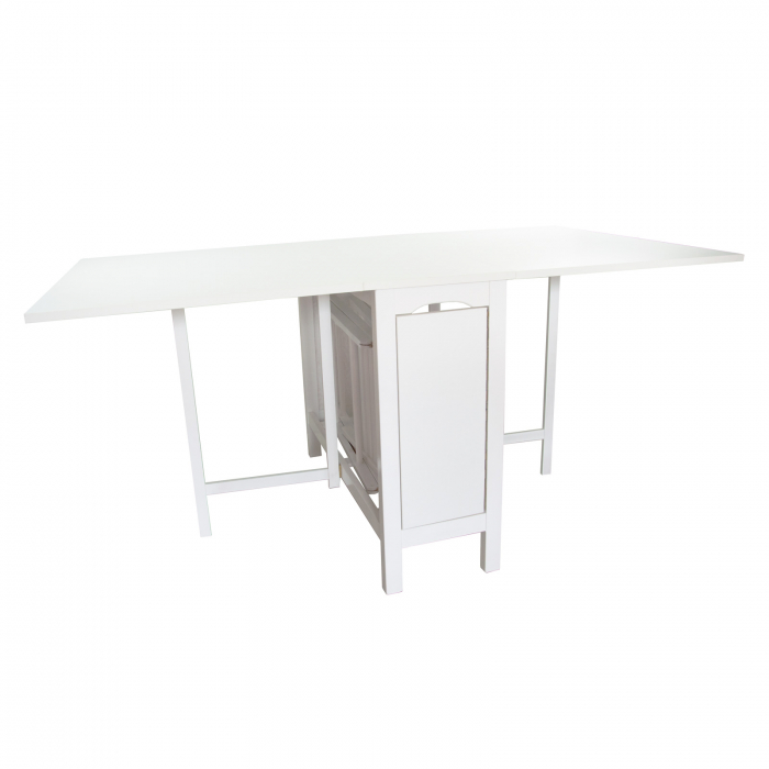 Set masa si scaune din lemn CUCINA 4P alb [5]