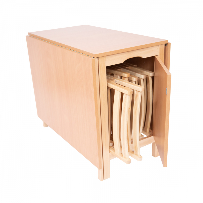Set masa si scaune din lemn CUCINA 6P natur [3]