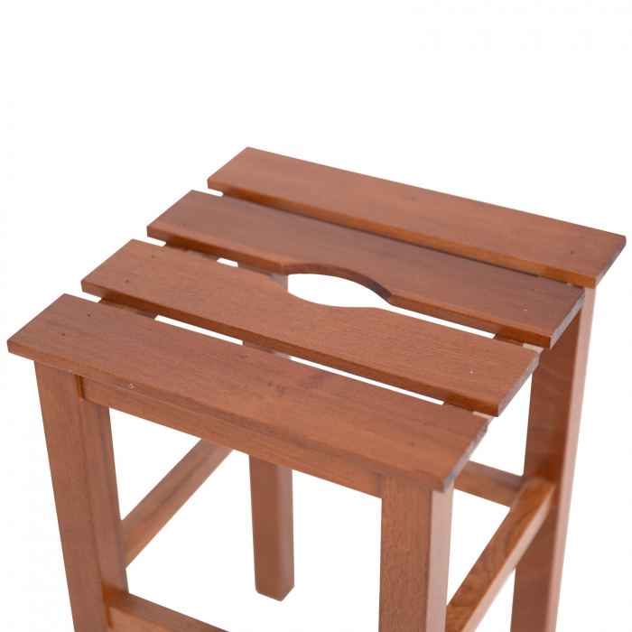 taburet din lemn masiv sauna nuc [3]