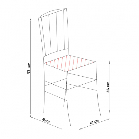 Scaun din lemn MADEIRA alb [10]